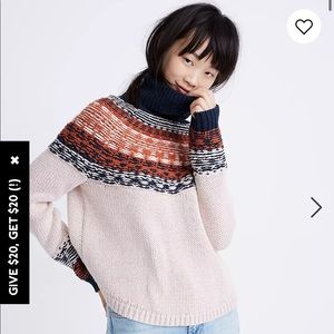 NWT madewell brookdale fair aisle sweater